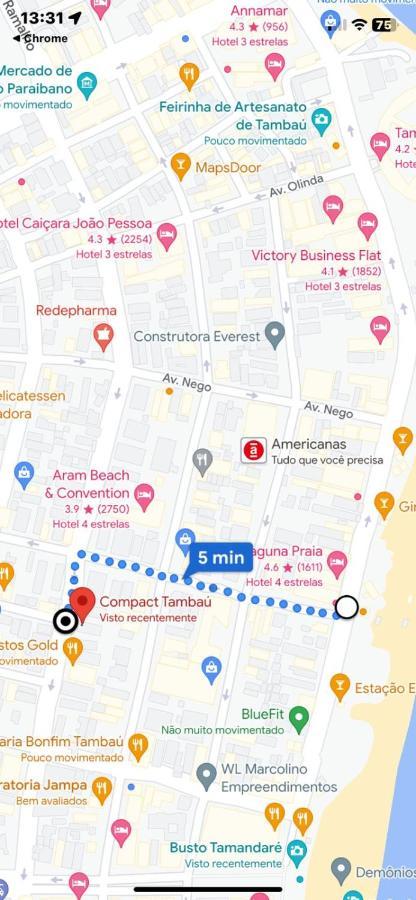 Apartamento Melhores Flats - Novo, Pertinho Do Mar De Tambau João Pessoa